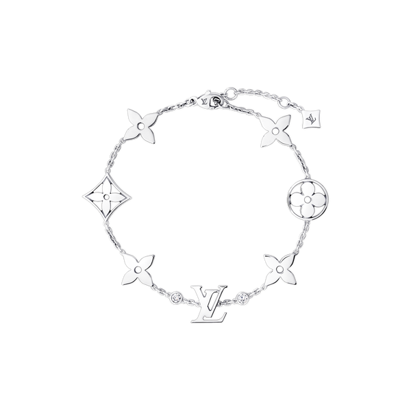 LV - Bracelet Monogram Blossom Or Blanc