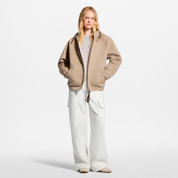 Louis Vuitton Double-Face Beige et Lilas · Veste réversible zippée