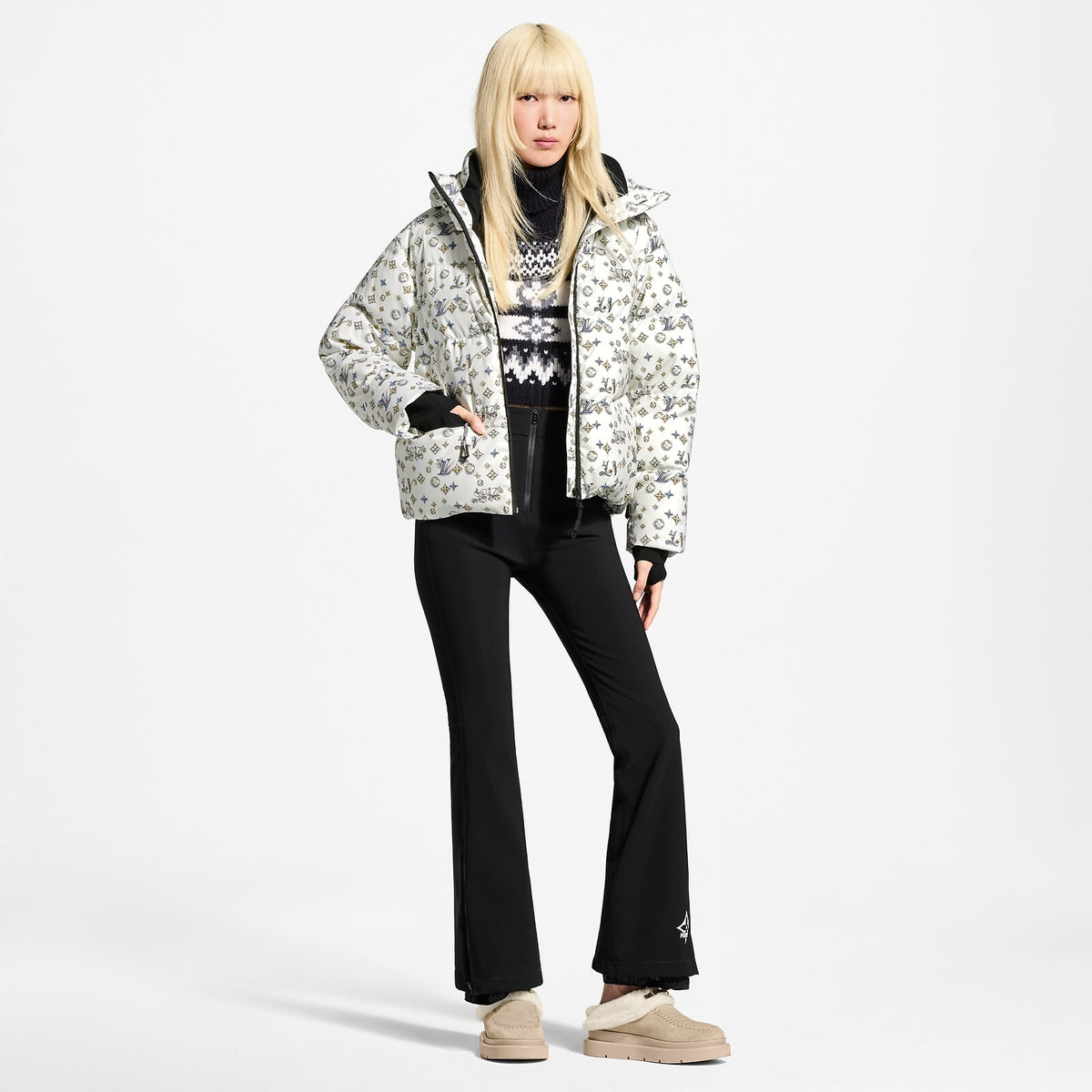 Louis Vuitton Motif Bijoux Blanc · Veste de ski
