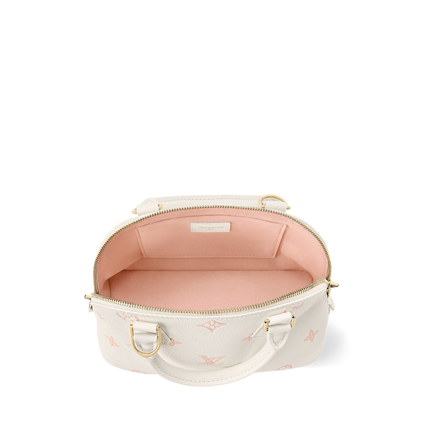 LV Alma BB Bag White Peach