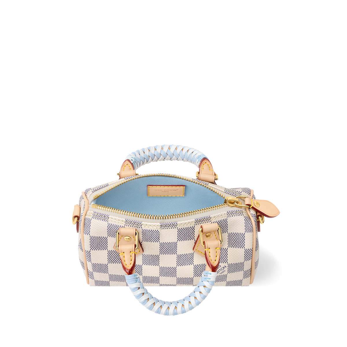 LV Nano Speedy Azur Canvas Bag
