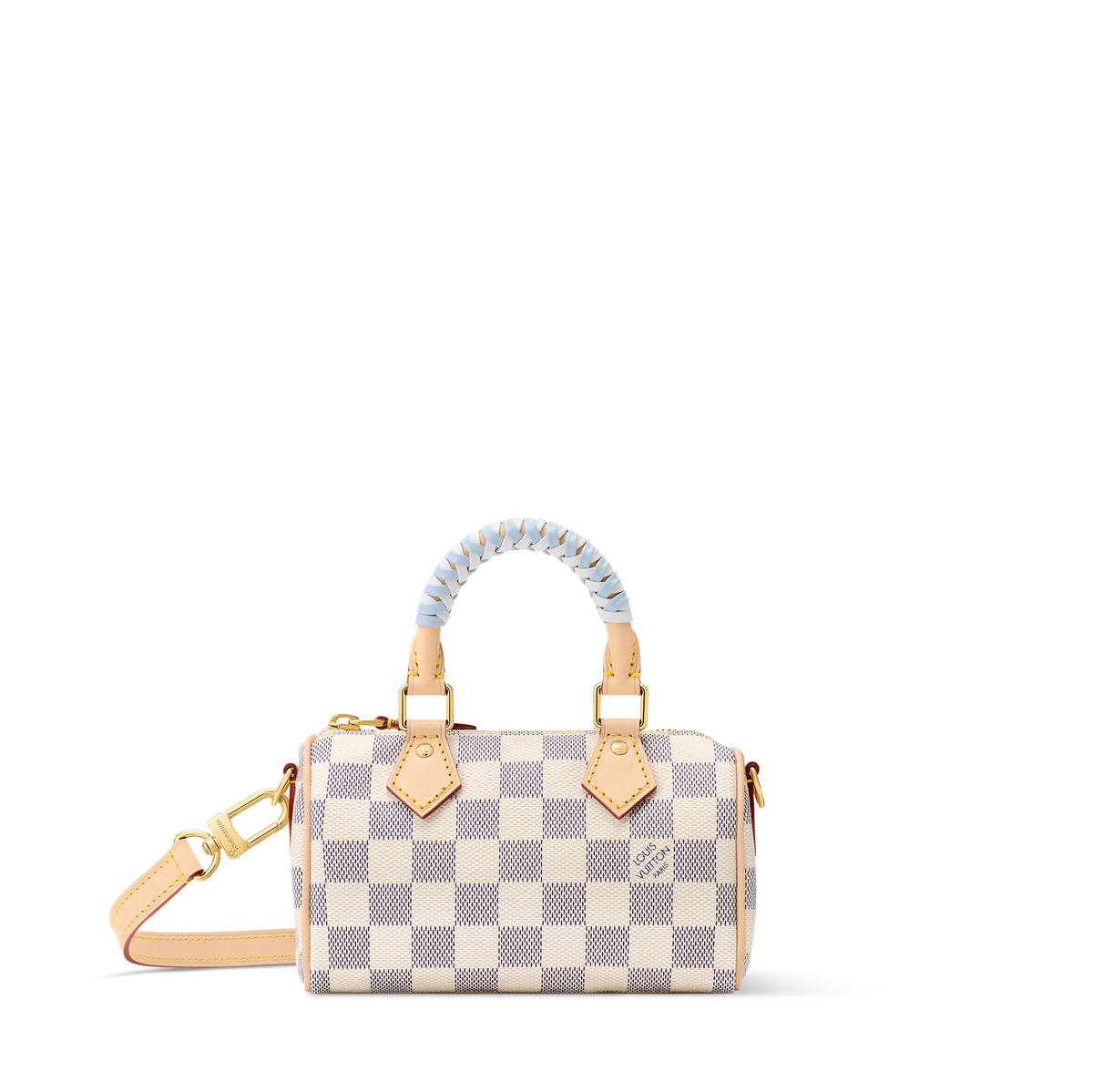 LV Nano Speedy Azur Canvas Bag