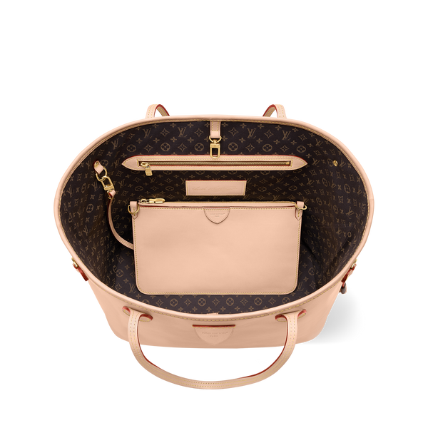 LV Sac Neverfull MM Beige