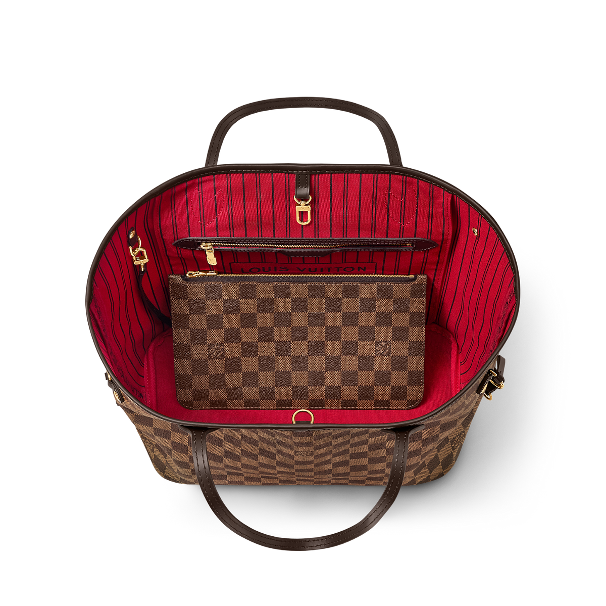 LV Neverfull MM Damier Canvas Bag