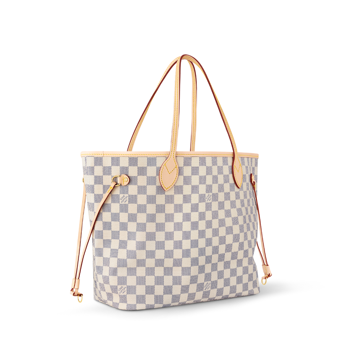 LV Neverfull MM Azur Canvas Bag