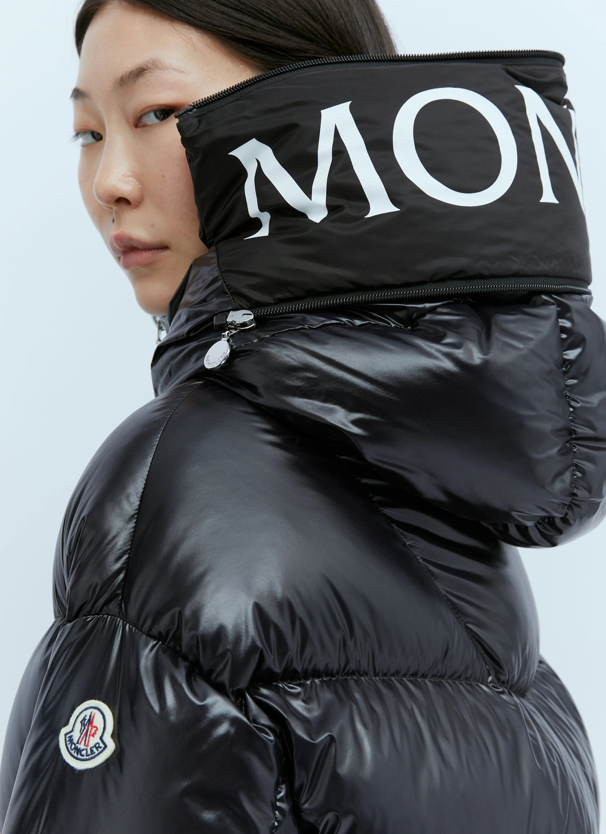 Moncler Huppe Noir · Doudoune à capuche