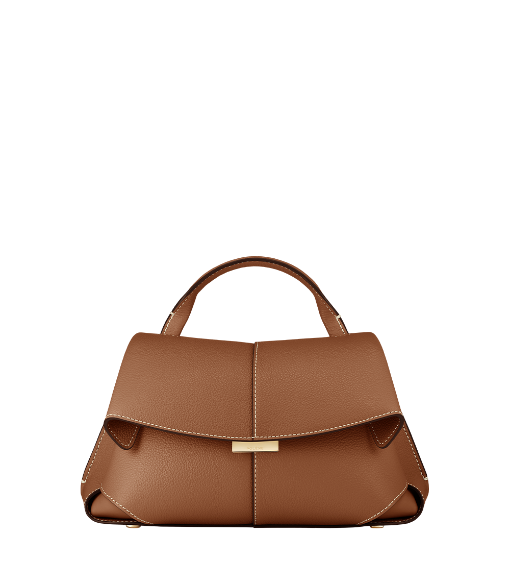 Polène Bag Mokki Mini Grained Camel