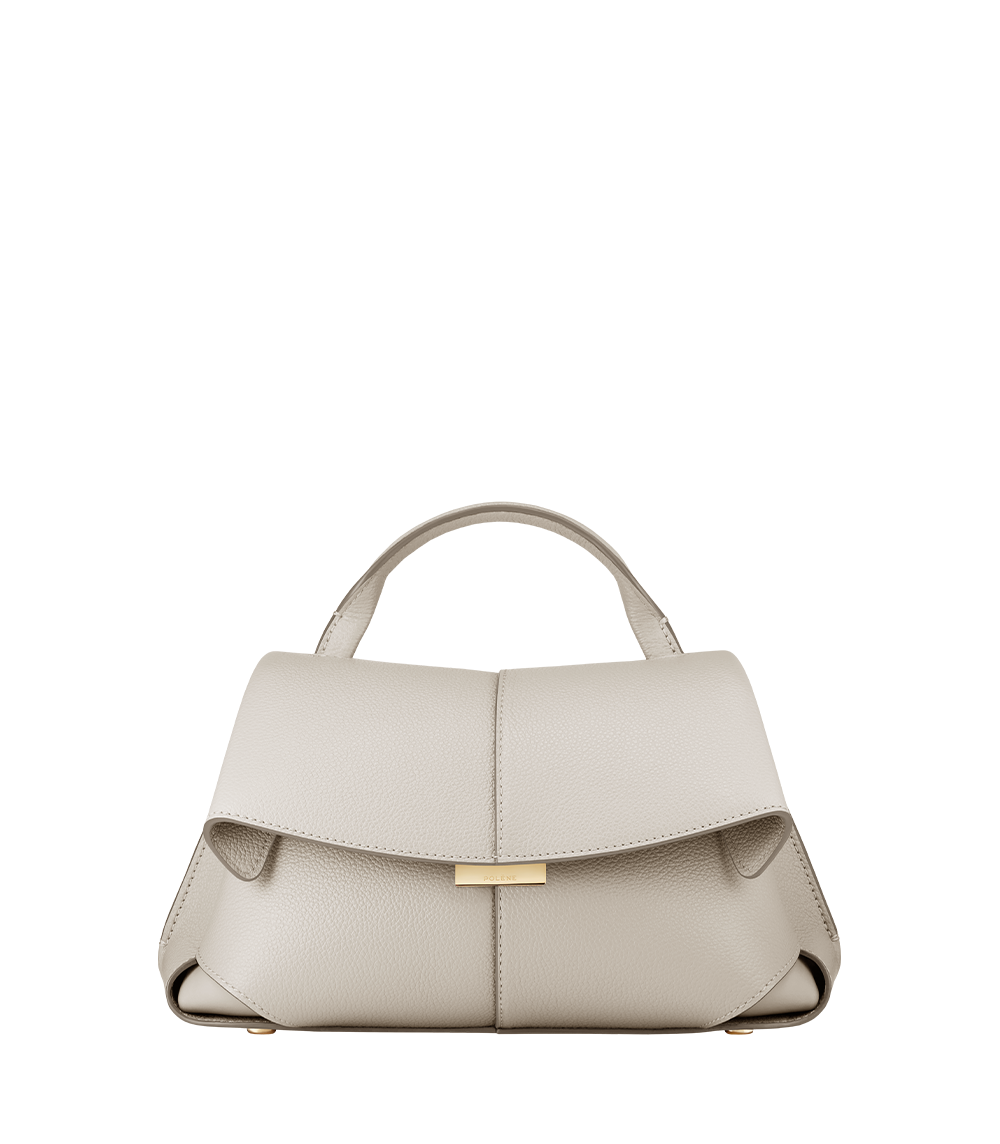 Polène Bag Mokki Mini Grained Chalk