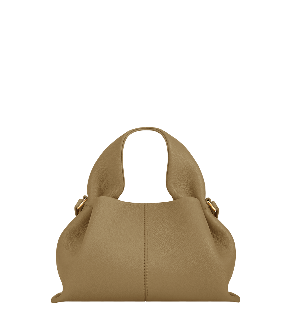 Polène Bag Numéro Neuf Mini Grained Smoked Olive