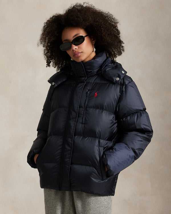 Ralph Lauren Mi-Lourde Bleu Marine · Doudoune en duvet