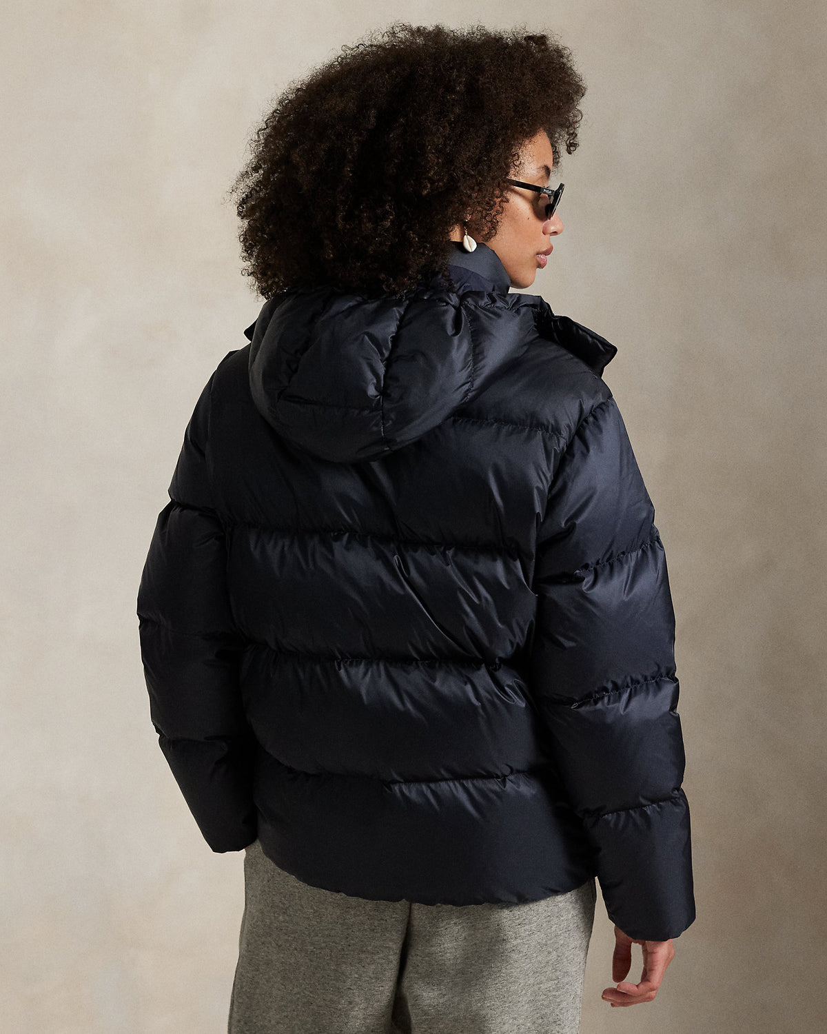 Ralph Lauren Mi-Lourde Bleu Marine · Doudoune en duvet
