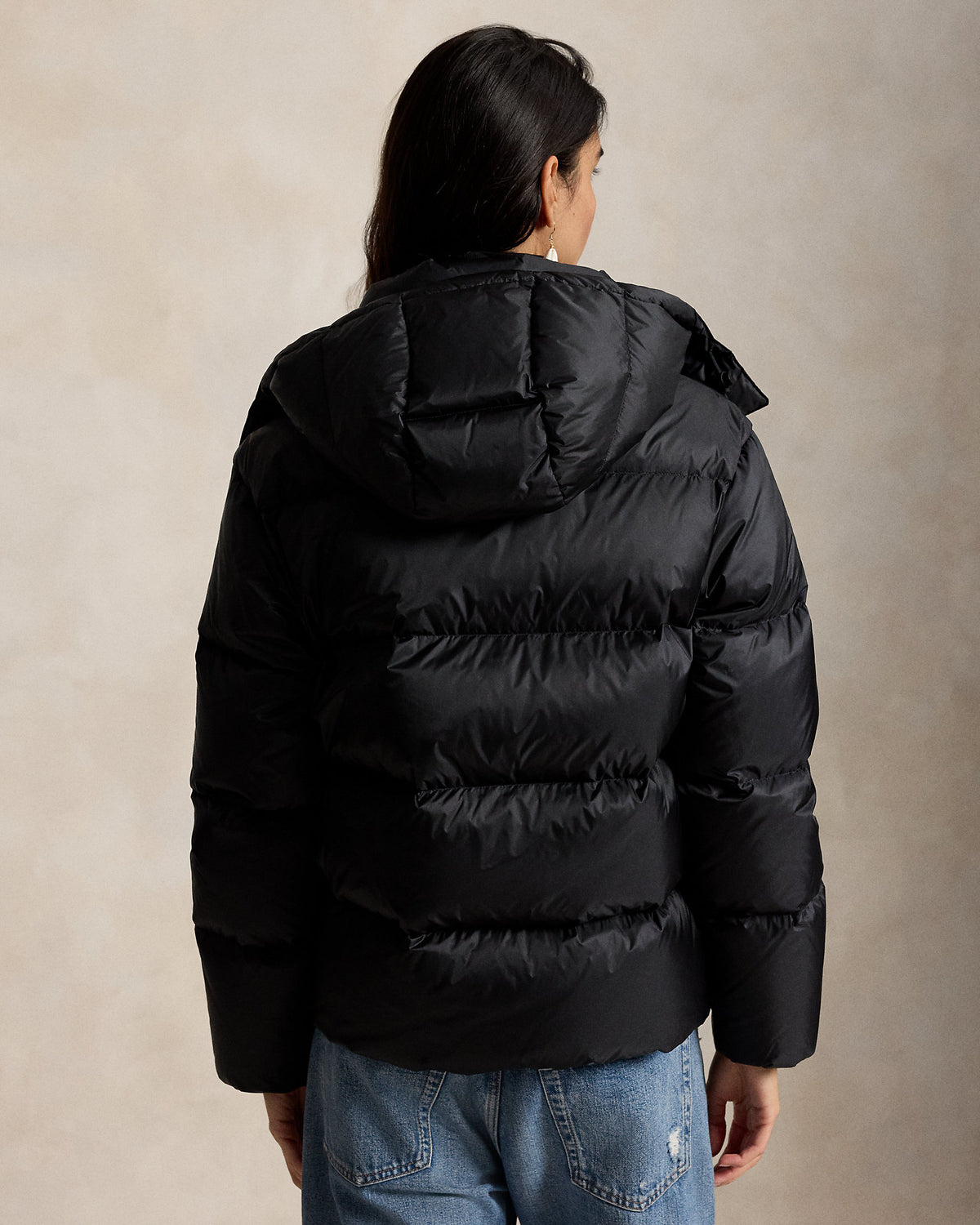 Ralph Lauren Mi-Lourde Noir · Doudoune en duvet