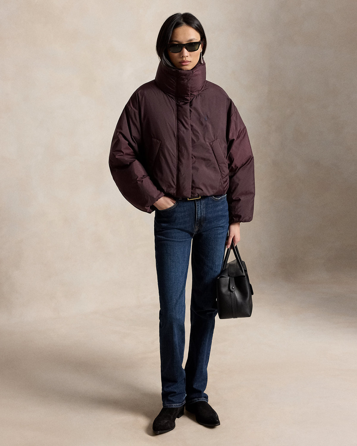 Ralph Lauren Polo Bordeaux Ombré · Doudoune courte
