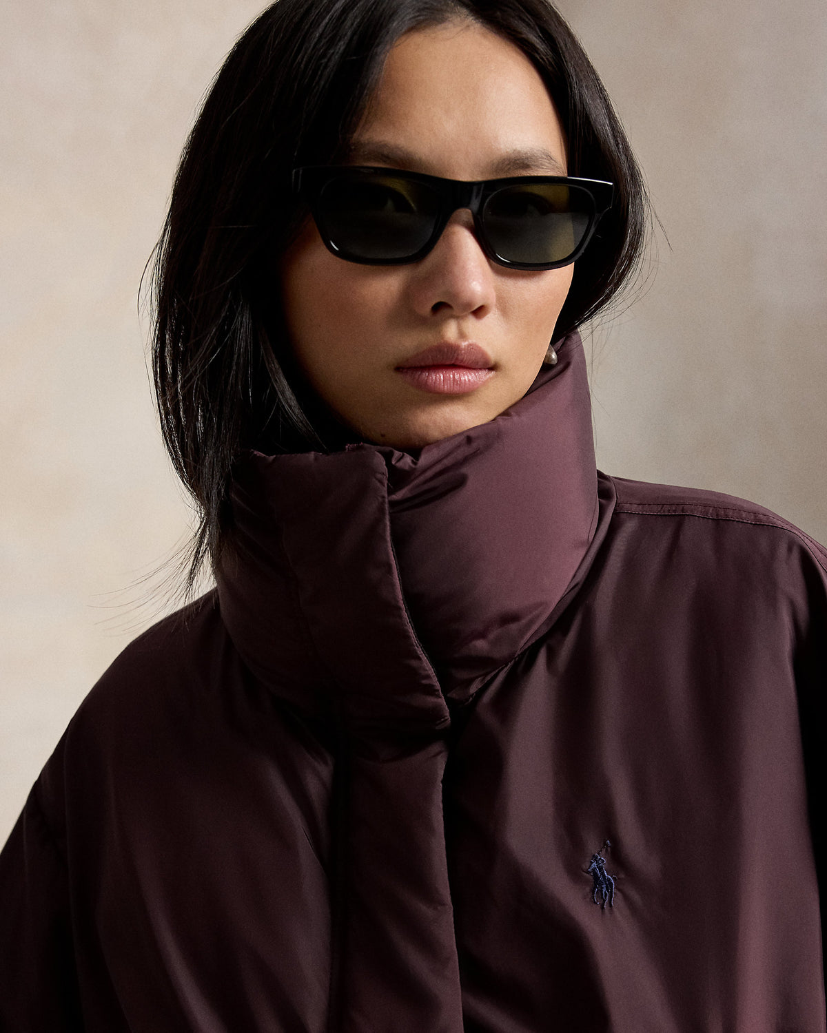 Ralph Lauren Polo Bordeaux Ombré · Doudoune courte