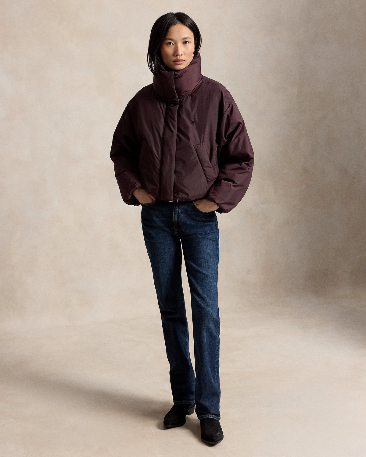 Ralph Lauren Polo Bordeaux Ombré · Doudoune courte