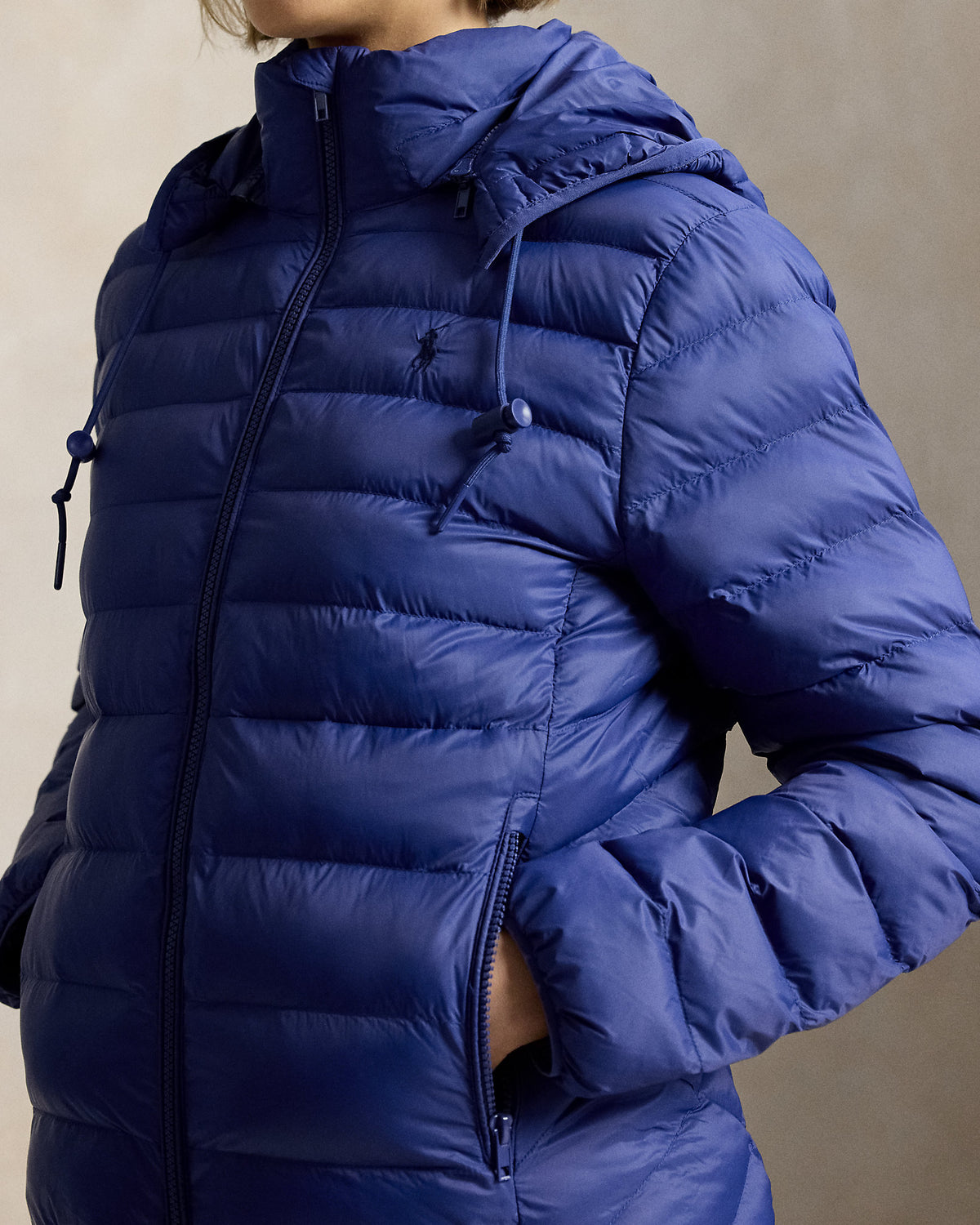 Ralph Lauren Rangeable Bleu Roi · Veste à capuche imperméable