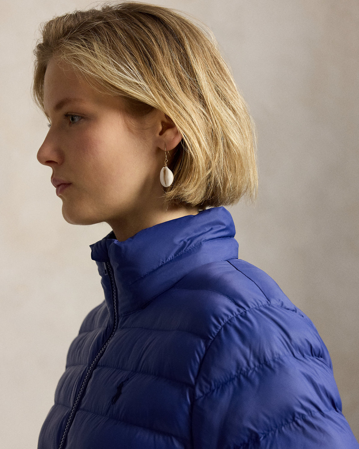 Ralph Lauren Rangeable Bleu Roi · Veste à capuche imperméable