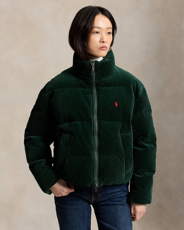 Ralph Lauren Velours Côtelé Vert Forêt · Doudoune