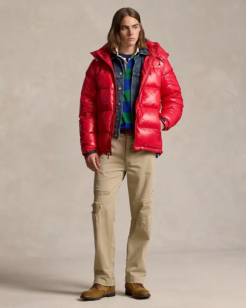 Ralph Lauren Gorham Rouge · Doudoune brillante