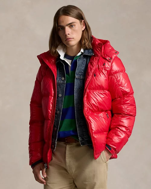 Ralph Lauren Gorham Rouge · Doudoune brillante