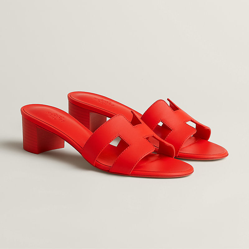 Hermes Oasis Sandals Grenadine Red