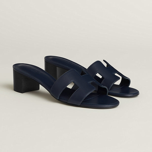 Hermes Oasis Sandals Navy