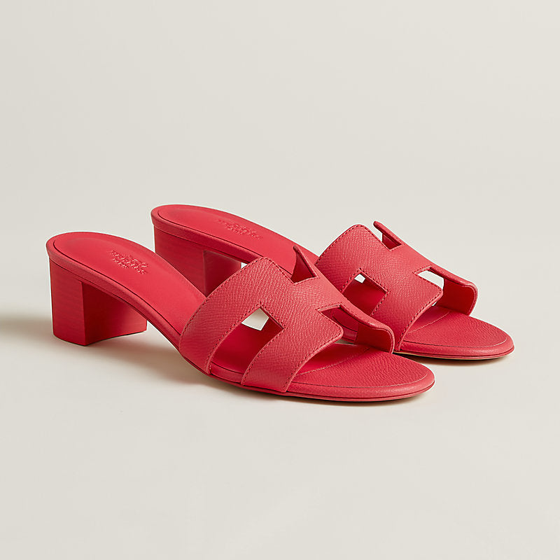 Hermes Oasis Sandals Pomegranate Pink