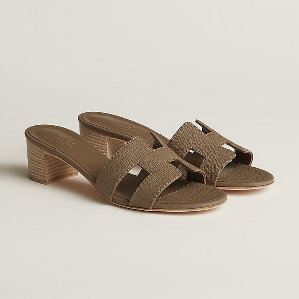Hermes Oasis Sandals Etoupe