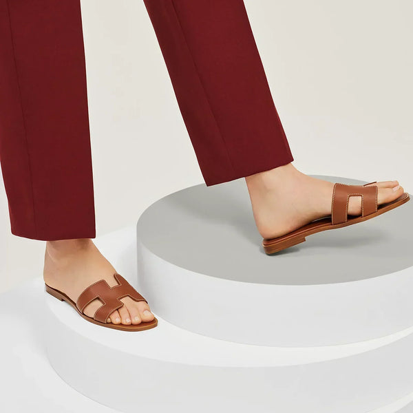 Hermes Sandals Brown
