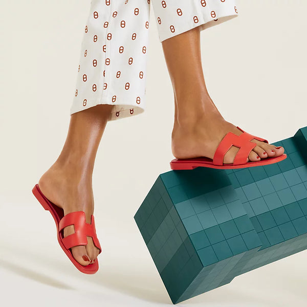 Hermes Sandals Nasturtium Orange