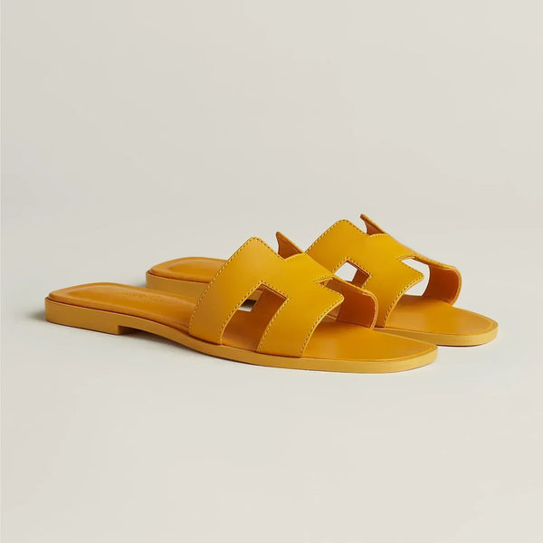 Hermes Sandals Topaz Yellow