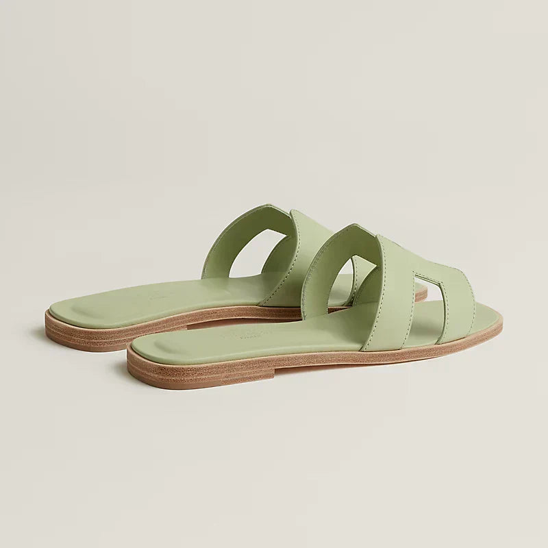 Hermes Sandals Sea Green