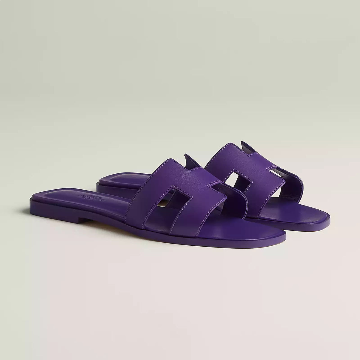 Hermes Sandals Purple Majorette