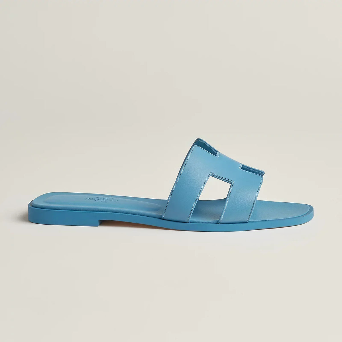 Hermes Sandals Blue Cameo