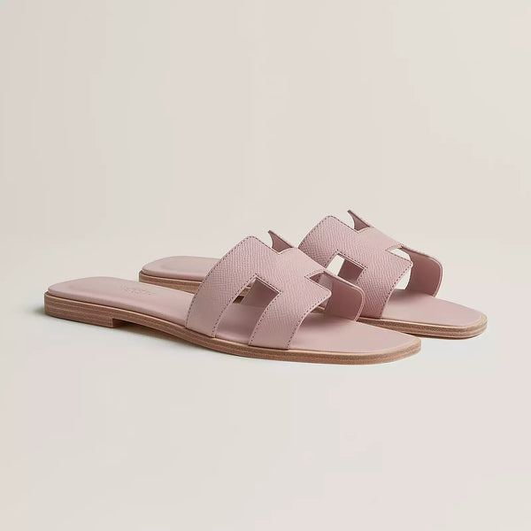 Hermes Sandals Pink Porcelain