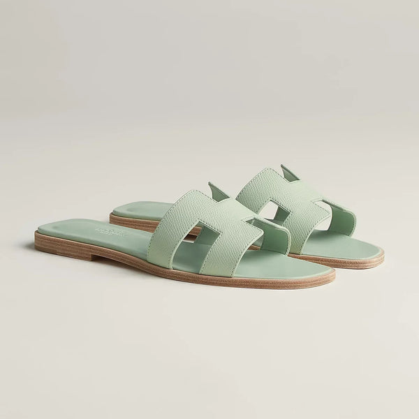 Hermes Sandals Jade Green