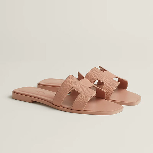 Hermes Sandals Pearl Beige