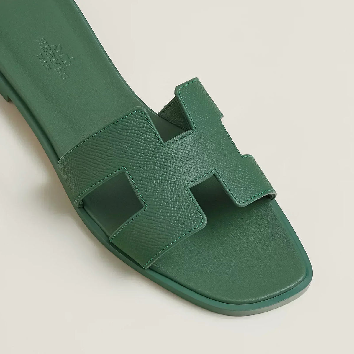 Hermes Sandals Ivy Green