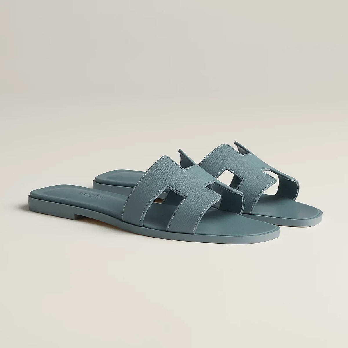 Hermes Sandals Antarctic Grey