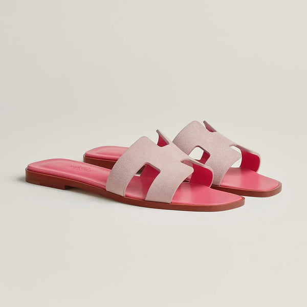 Hermes Sandals Pink Porcelain