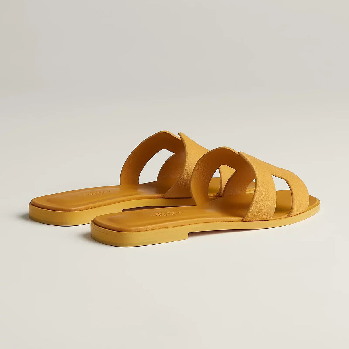 Hermes Sandals Yellow Brass