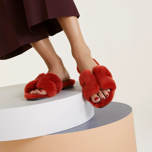 Hermes Sandals Turin Red
