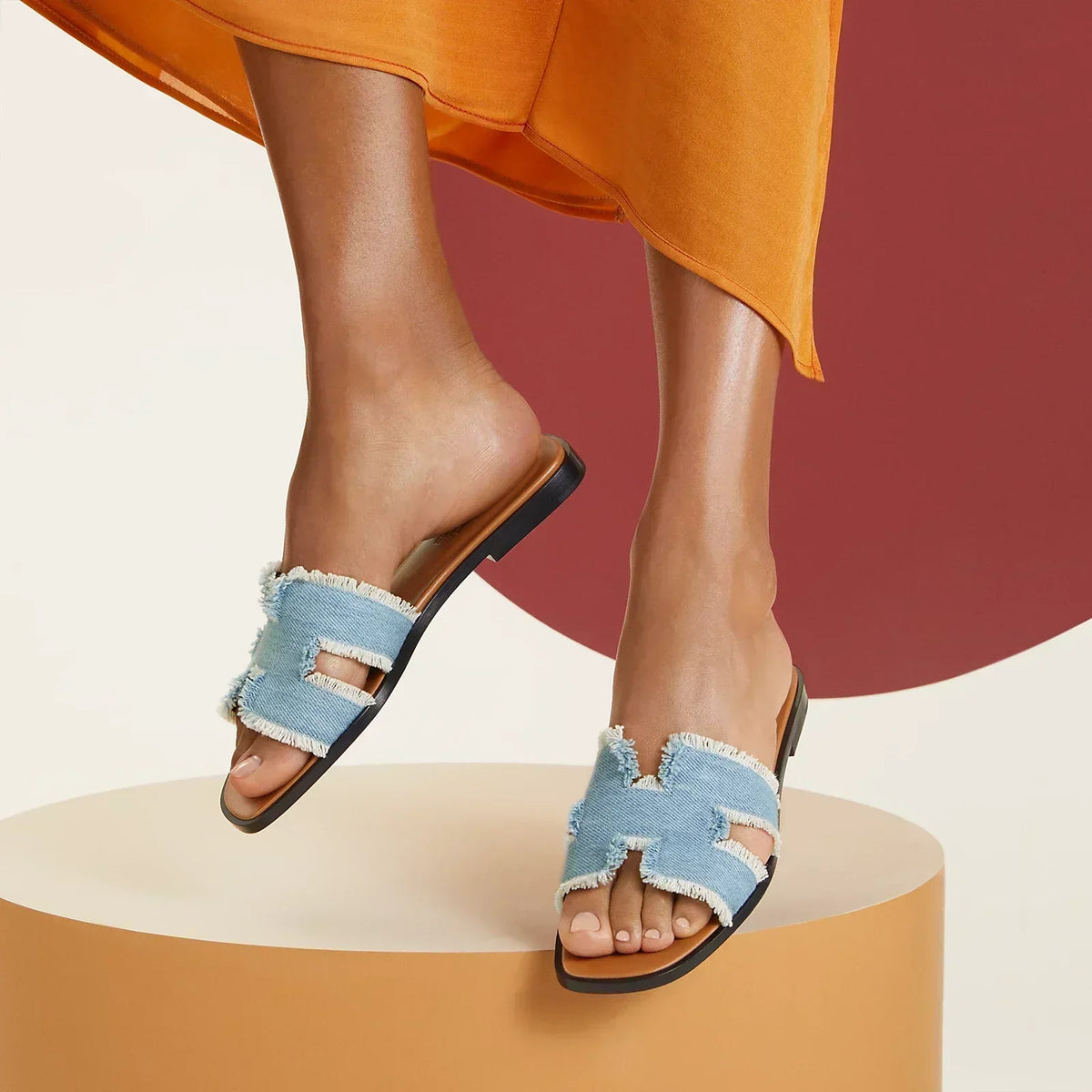 Hermes Sandals Light Blue