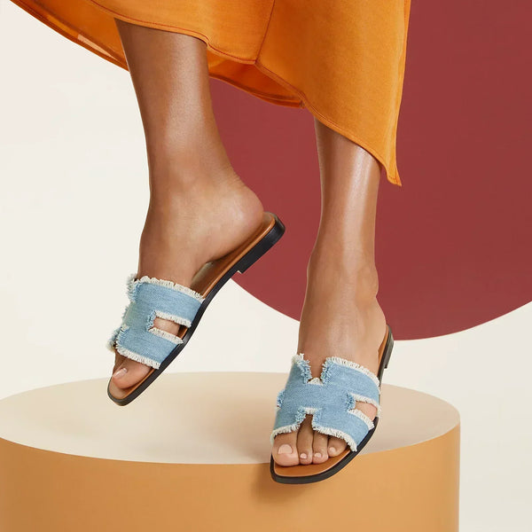 Hermes Sandals Light Blue