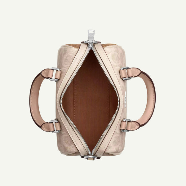 Coach Rowan Mini Crossbody Bag Beige Canvas