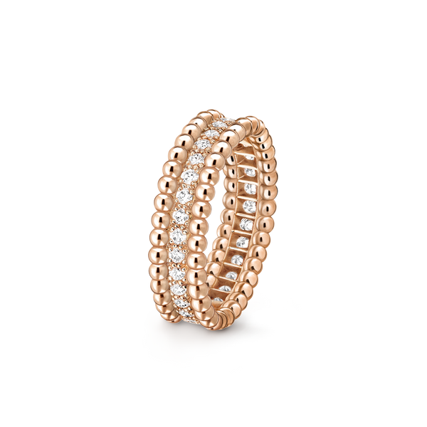 Van Cleef Bague Perlée Diamants 1 Rang